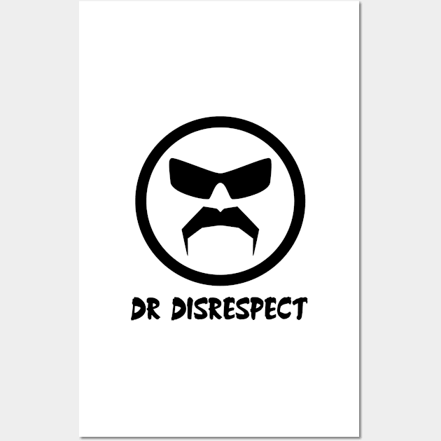 Dr Disrespect Merch Dr Disrespect Logo Wall Art by L-Ison